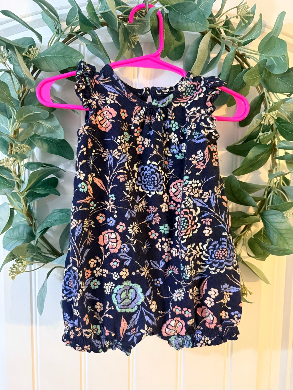 💫4/$25 • Baby Gap Wildflower Floral Print Cotton Romper